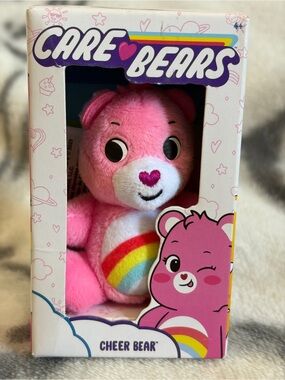 2023 Care Bears Micro Mini “Cheer Bear” 3” Plush Toy/NWT/NIB